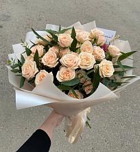 Букет Кремовые розы Латте в Антипихе