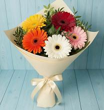 Букет цветов из:  Герберы в Антипихе