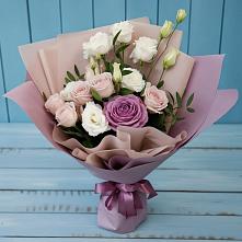Букет цветов из:  Розы и Лизиантусы в Антипихе