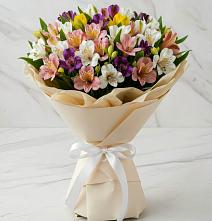 Букет цветов из:  Альстромерии #REPLACE_PRED# Антипихе