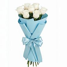 Букет 7 белых роз Проуд в Антипихе