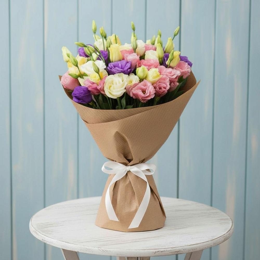 Букет цветов из: Лизиантусы в Антипихе