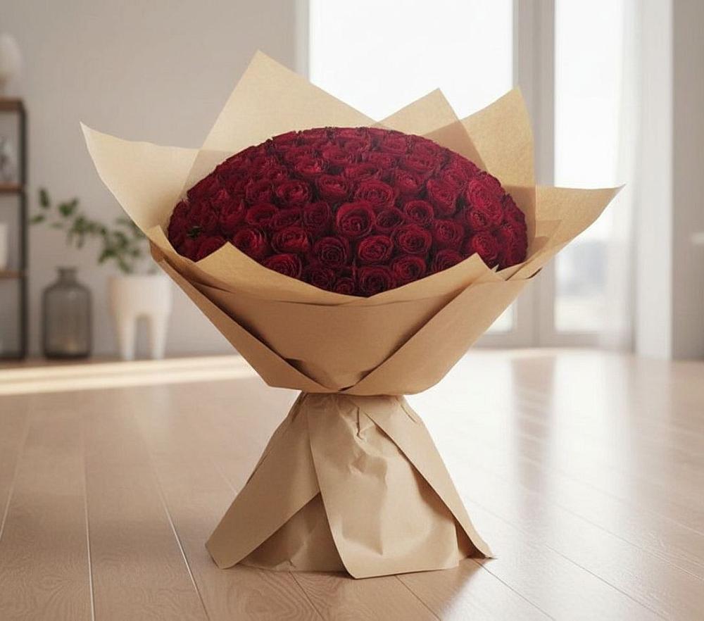 Букет 101 Красная роза в Антипихе