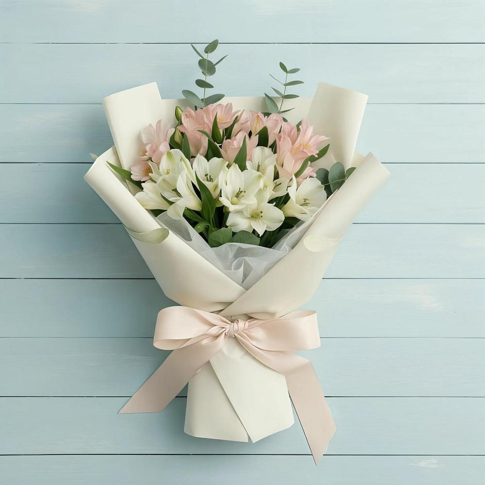 Букет цветов из: Альстромерии в Антипихе