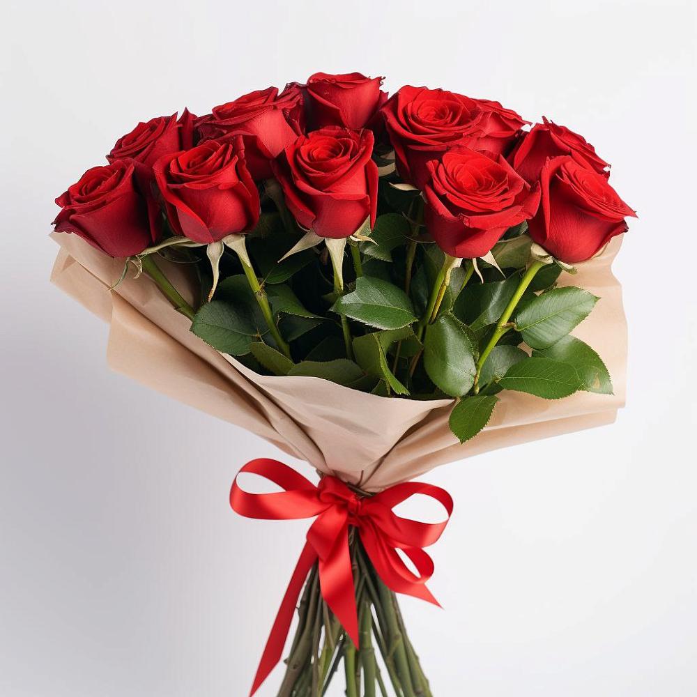 Букет 11 Красных роз Эдлесс Лав в Антипихе